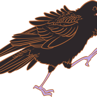 Luck (Raven) Enamel Pin