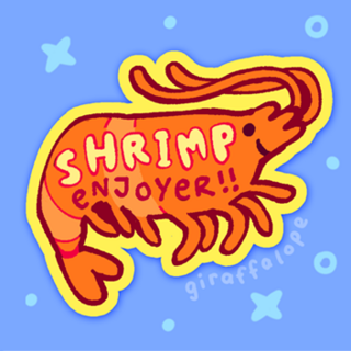 Shrimp Enjoyer Sticker