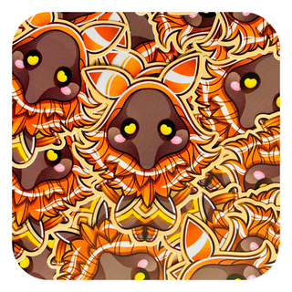 Genshin Impact Abyssal Mage Pyro Waterproof Glossy Sticker