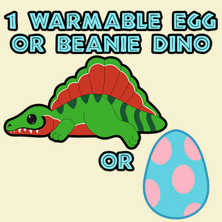 Warmable Egg or Beanie Dino