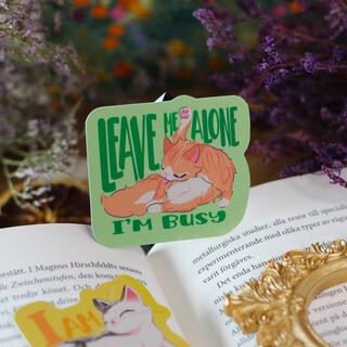 Leave me alone sticker