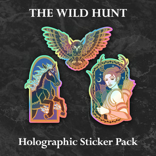 The Wild Hunt Holographic Sticker Pack