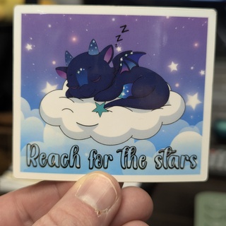 Reach for the Stars Sticker Glossy