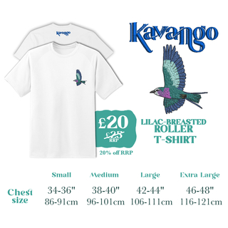 Kavango T-shirt Lilac Breasted Roller