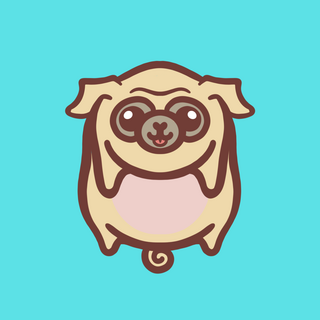 Chinchilla Pug Enamel Pin STRETCH GOAL