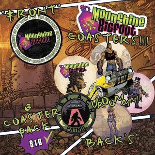 Moonshine Bigfoot Coaster Pack! (6 pack)