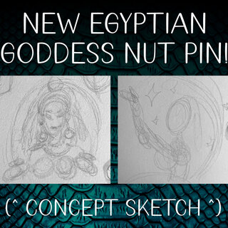 Egyptian Goddess Nut Pin *New Design*