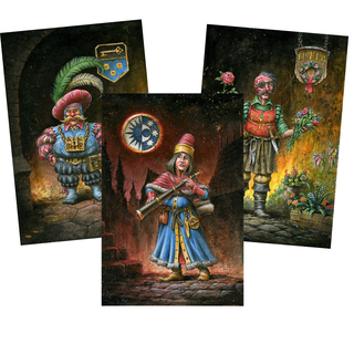 The Streets of Dunkeldorf - 3x Character Art Prints (A5)