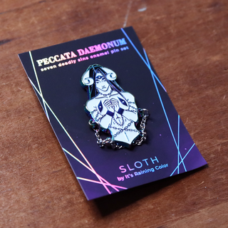 Sloth Rainbow Pin