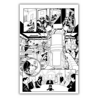 Original Art - BARRY KITSON & MOSTAFA MOUSSA - Fortress of the Future Race Page 02