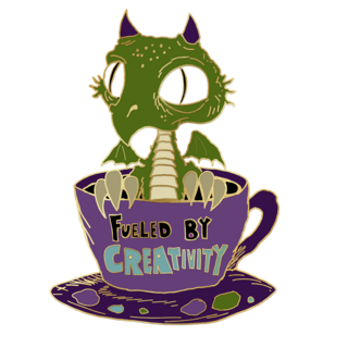 Fueled by creativity - derpy pin