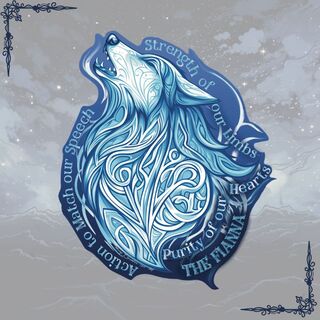Fianna Wolf Vinyl Sticker