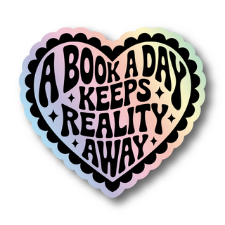 Holographic Book a Day Sticker