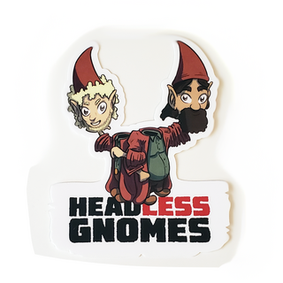 Headless Gnomes - Holding Heads - Sticker