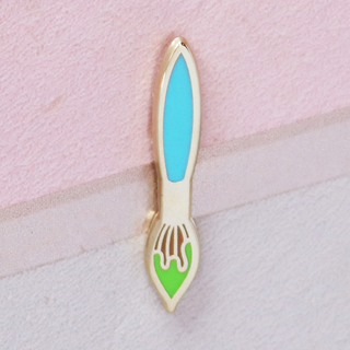 Blue Brush Mini Pin