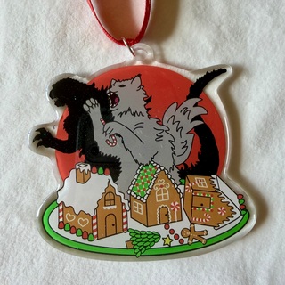 Catzilla Christmas Ornament