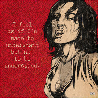 Misunderstood Vampire Art Print