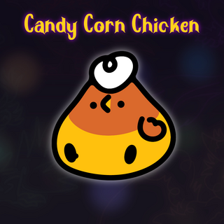 Candycorn Chook Enamel Pin