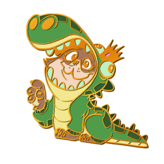 Princess Croc Donut enamel pin