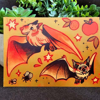 BATPACKS - All Bats Are Beautiful 5x7in Print