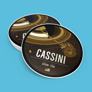 Cassini 3.5" Mission Sticker