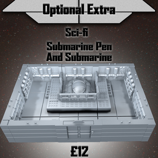 Sci-fi Submarine Pen and Submarine