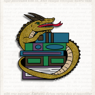 Bookwyrm Vinyl Sticker