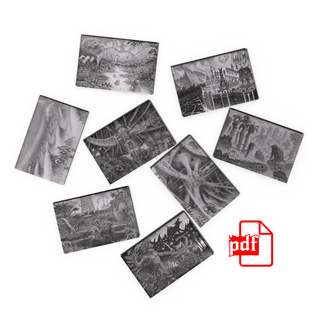 Old-School Essentials Demonic Grimoire - Hell Realm Postcards Set (PDF)