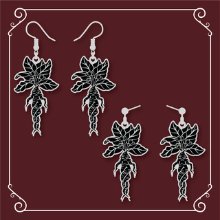Mandrake Earrings (Monochromatic)