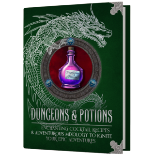 Hardcover copy of "DUNGEONS AND POTIONS"