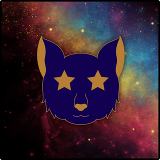 Blue Cat Head Mini Pin