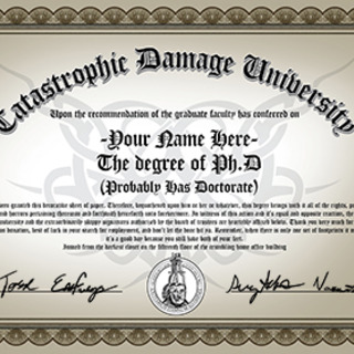 Printable Diploma (PhD - Probably Has Diploma)