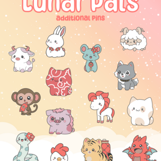 Lunar Pal Enamel Pin