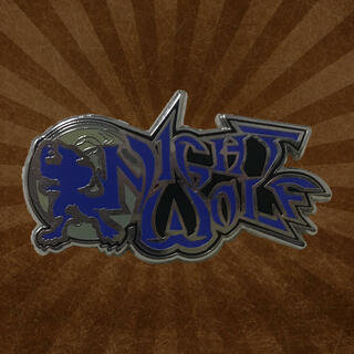 Night Wolf Logo 1.5″ Hard Enamel Pin
