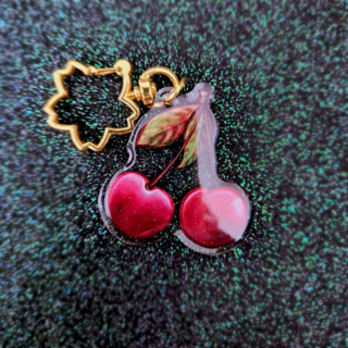 Acrylic Charm - Cherry