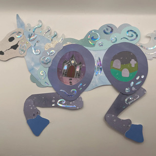 Kelpie paper wall decoration - ooak