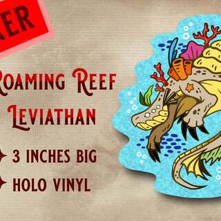 Roaming Reef Leviathan Holo Vinyl Sticker