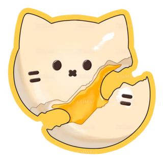 Cat Custard Bun Sticker