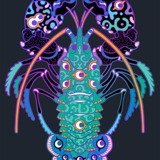 Lobster Pin - Rainbow