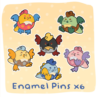 Itty Bitty Enamel Pin Gang
