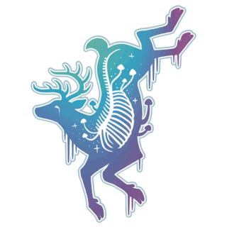 Consumed Stag- 4" (XL) *Holo sticker*