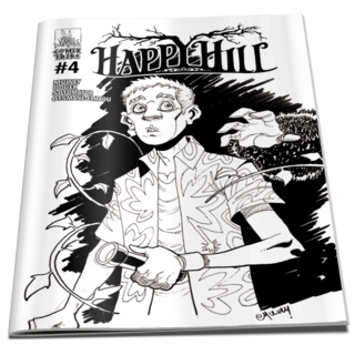 Happy Hill #4C (Inks Only Cover)