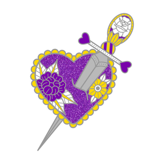 Dagger & Heart Pin - Intersex