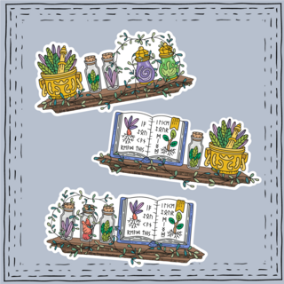 Apotheca Shelve Sticker