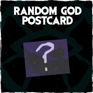 Demon God Postcard - random
