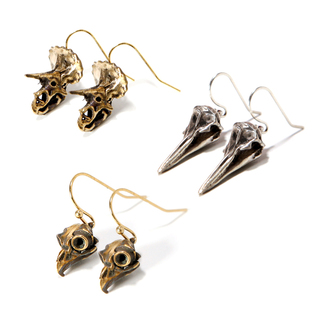 3 Skull Earring Sets in Bronze (Collection 8 only)