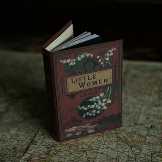 Novel Travelbook  Little Women by Louisa May Alcott 1868 (Crimson Red)