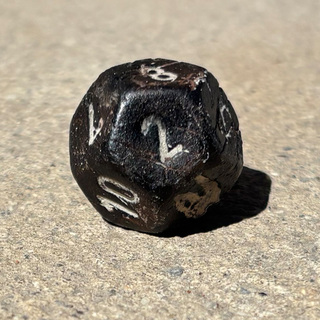 T-Rex D12 Single Die (Carved Solid Bone)