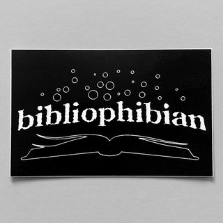 STICKER: Bibliophibian (Black)