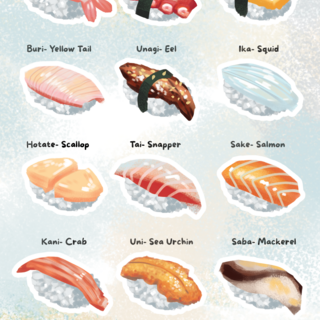 Sticker Sheet Nigiri